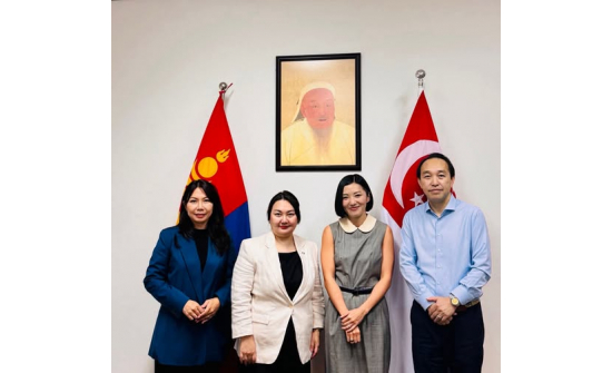 AMBASSADOR G. UYANGA MEETS WITH REPRESENTATIVES OF THE MILKEN INSTITUTE