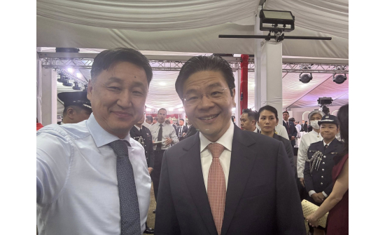 H.E. Mr. Sosorbaram Enkhbayar, Ambassador of Mongolia to the Republic of Singapore attended swearing-in-ceremony for H.E. Mr. Lawrence Wong, Prime Minister of Singapore and his cabinet.